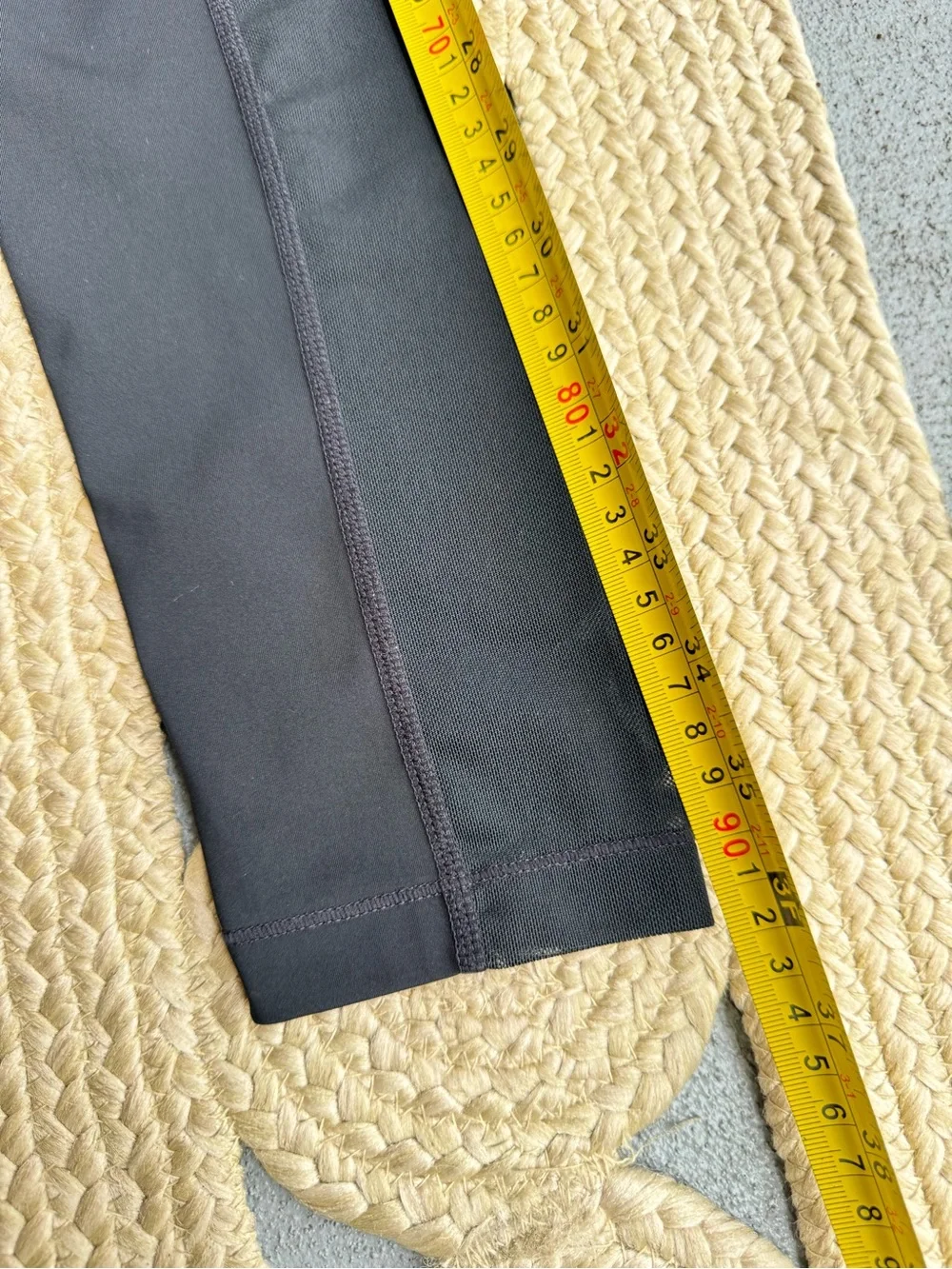 Nike Pro Black Dri-Fit Leggings Mesh Panels Wide Waistband M